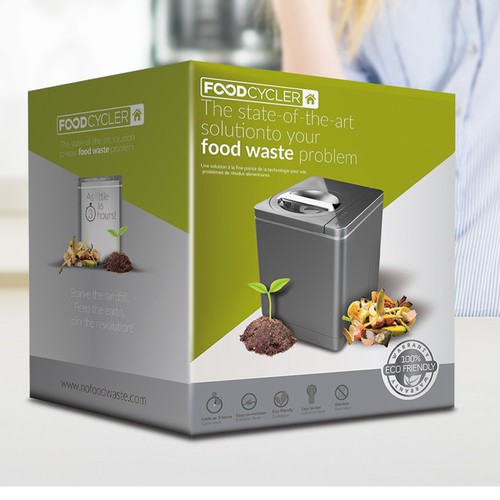 Food Cycler Indoor Composter Package Design Design by Mr. Ozz