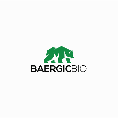 Design a biotech company logo including imagery of a bear. Design by Doris Gray