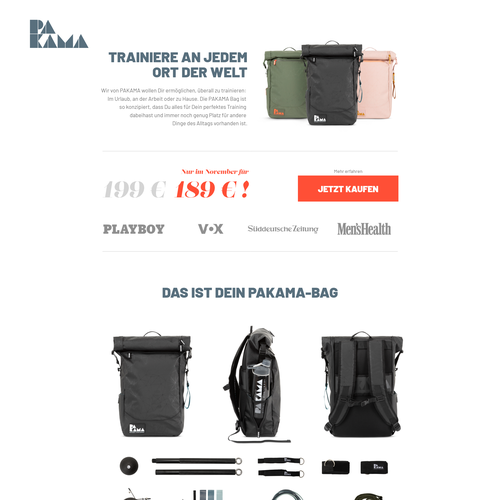 Landing page design contest entry by Hubert Piatkowski