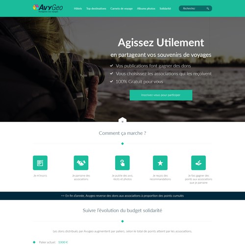 Landing page design contest entry by Hellen M.