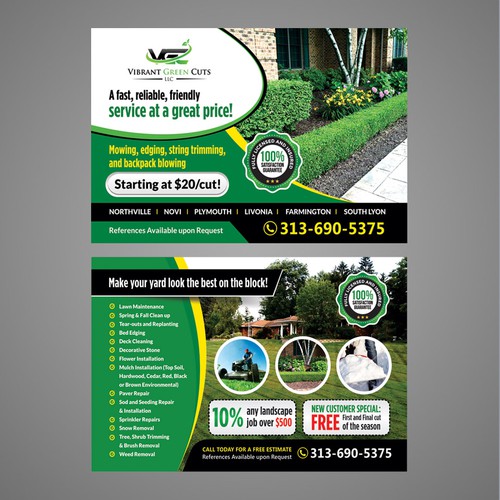 Lawn and Landscape Advertisement Design by Dzhafir