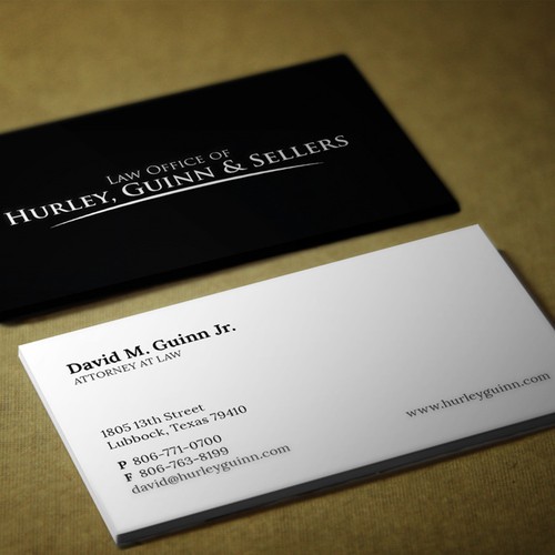 Use our law firm logo to make business cards Design by mad_best2