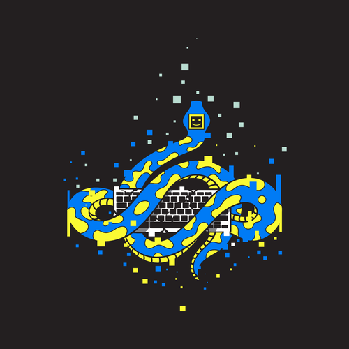 Design a Python language themed T-Shirt you would buy Design by abiedt