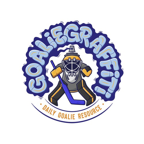 Colorful Logo design for a Ice Hockey Goalie Gear Website Diseño de JayaSenantiasa
