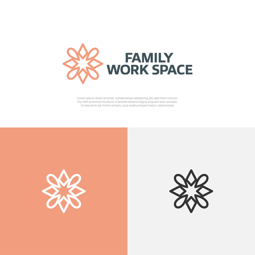 Unique family friendly co-working space needs logo Design by suzie