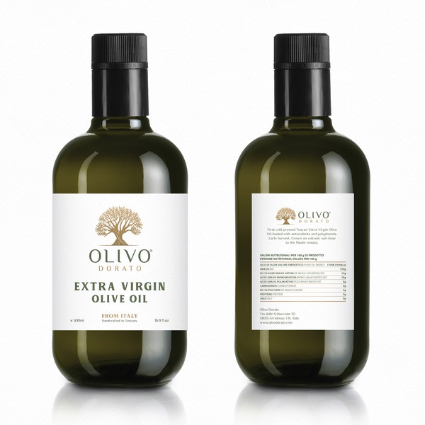 Olivo Dorato Label Design