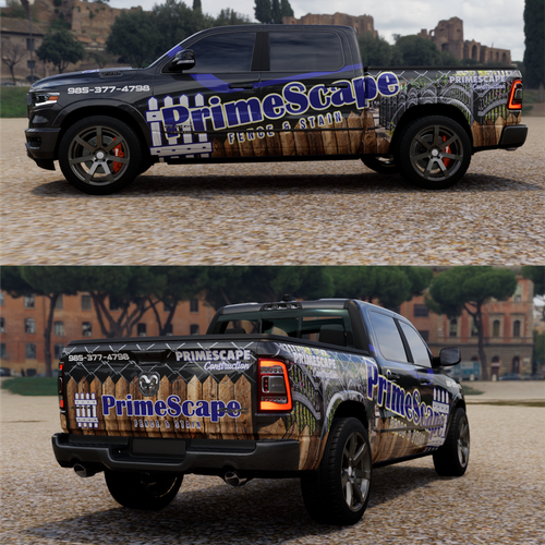 company truck wrap that looks professional and catches the eye Design by TANSA ART