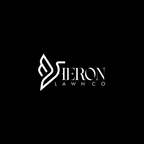 Modern Lawn Care Business with Heron Design by Winning entry