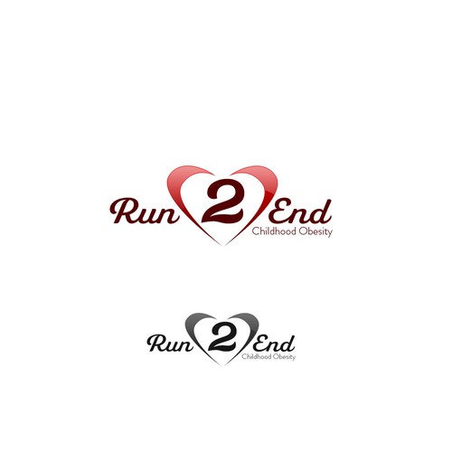 Run 2 End : Childhood Obesity needs a new logo Diseño de Begoldendesign