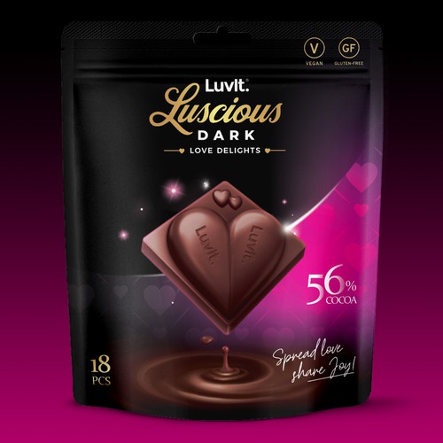 Design a standout label for a Premium Chocolate Homepack Design by tomdesign.org