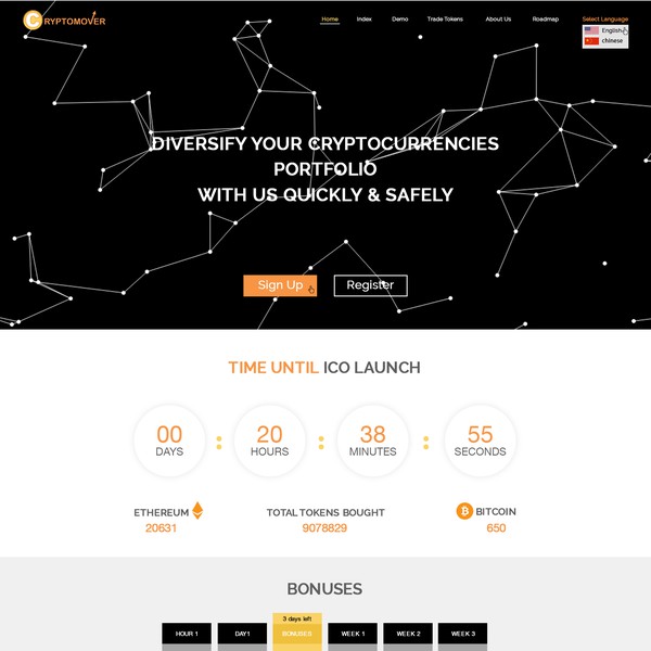 Design by webxvision titled "Cryptomover"