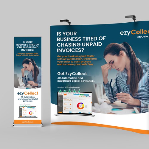 B2B Saas Pull Up Banner for Trade Show Design von magnificent 7&co