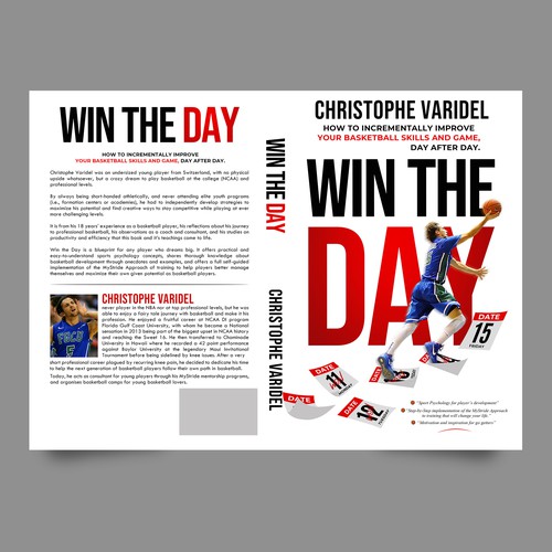 Book design - A book about basketball improvement and sport psychology Design by Yna