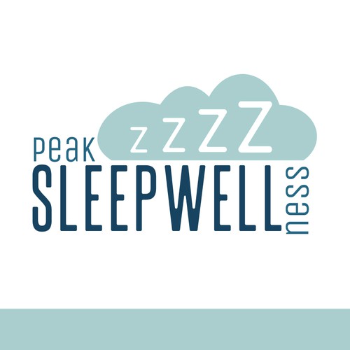 In need of a statement piece logo for our new sleep wellness business! Please emphasize 'sleep well' in logo. Design by artwithashley