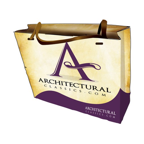 Carrier Bag for ArchitecturalClassics.com (artwork only) Design by vision one76