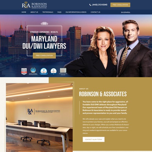 DUI Lawyer Landing Page Design by pixelwebplanet