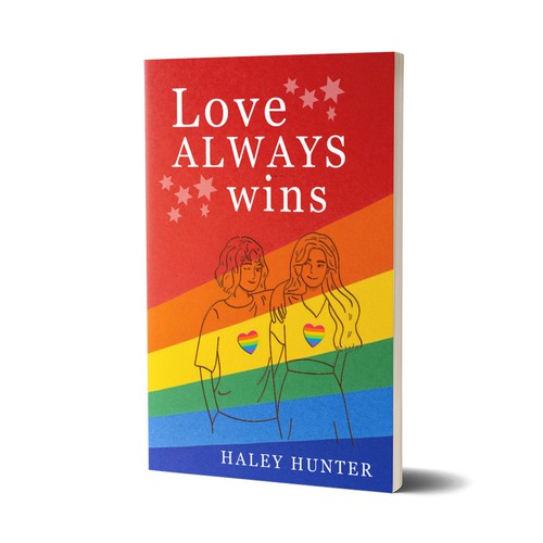 LGBTQ lesbian Loud and proud rainbow book cover To Attract readers Design by D sign Master