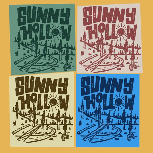 Mountain Bike Trail T Shirt Design Design by stevenmink