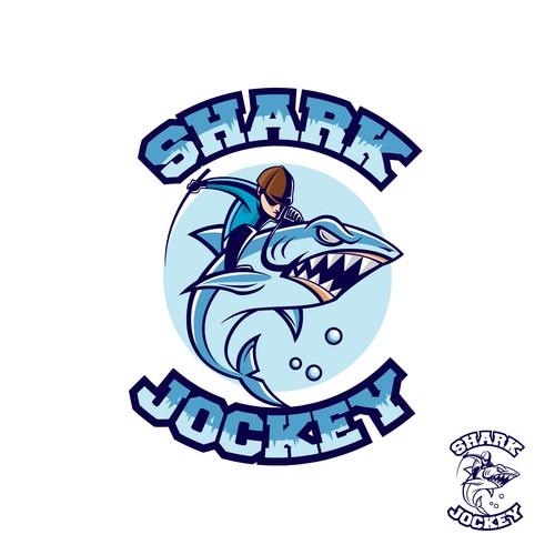 Shark Jockey - Character Logo - Edgy, Cool, Mean & Aggressive - Winning ...