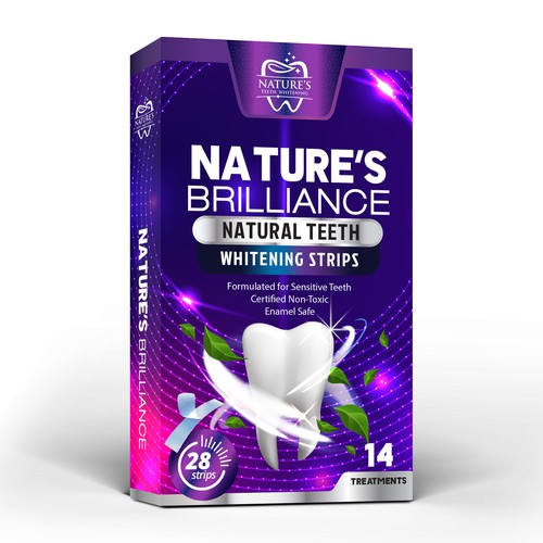 Natural Design Needed for Nature's Brilliance Whitening Strips Design by agooshe