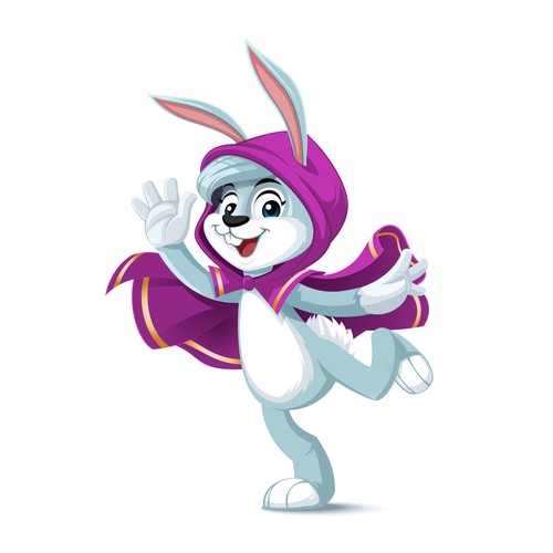 Cloak-Wearing Bunny Character (Vector) for Children's Book! Design réalisé par betterfly