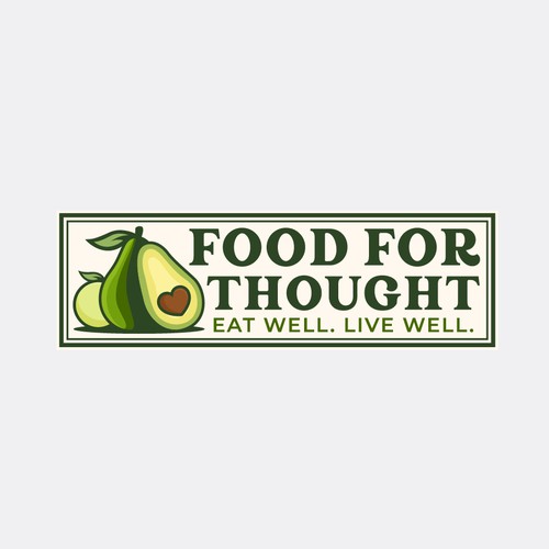 Fresh, Playful Island-Inspired Logo for Food For Thought – Organic Café & Market in the Florida Keys Design by norzone