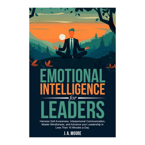 Need an Emotional Intelligence for leaders book cover. Design by anisha umělec