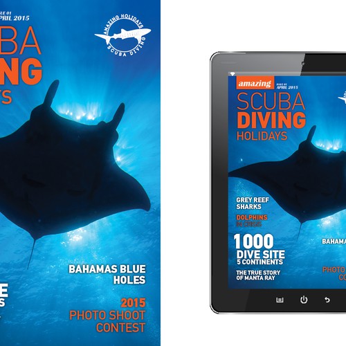 eMagazine/eBook (Scuba Diving Holidays) Cover Design Design by Stefanosp