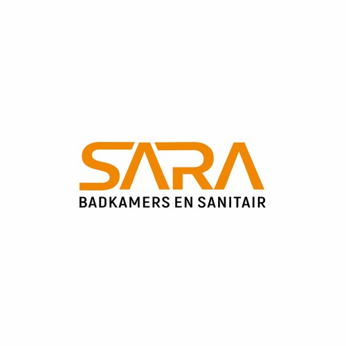 Logo moet SARA zijn ipv saar, letters moeten beeldmerk worden, ‘Badkamers & Sanitair’ eronder!! Design by Linthing Dhewe