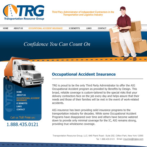 WEBSITE DESIGN / TEMPLATE - TRANSPORTATION RELATED COMPANY Design by DigilicaSL