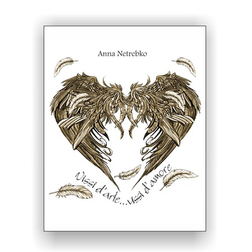 Illustrate a key visual to promote Anna Netrebko’s new album Design von Sidao