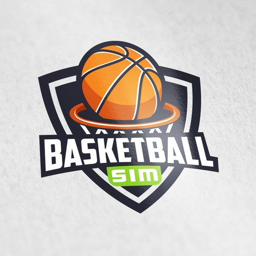 Basketball Simulator Logo Design Design by artopelago™