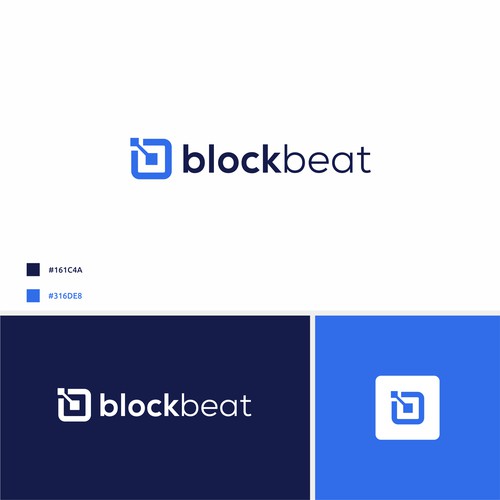 BlockBeat Crypto News Platform Logo Design Design by BuanaDesign