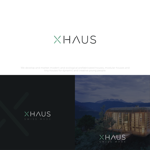 Diseño de X Haus: logo for modern and ecological swiss made houses de Matt Bradshaw Design