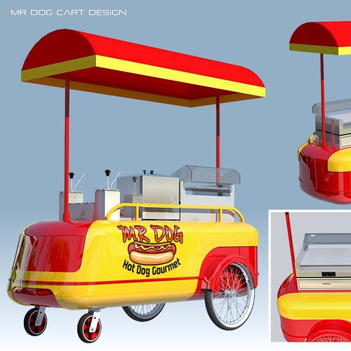 Food Cart To Sell Gourmet Hot Dog Design by yadisudjana