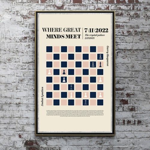 Chess poster theme Design by Halime