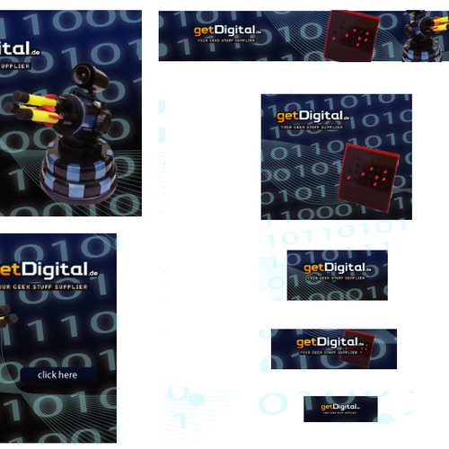 Transforming our existing banners to various formats Design by wallsorim