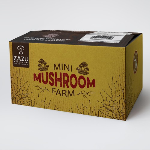 Mushroom Grow Kit Design by StanBranding