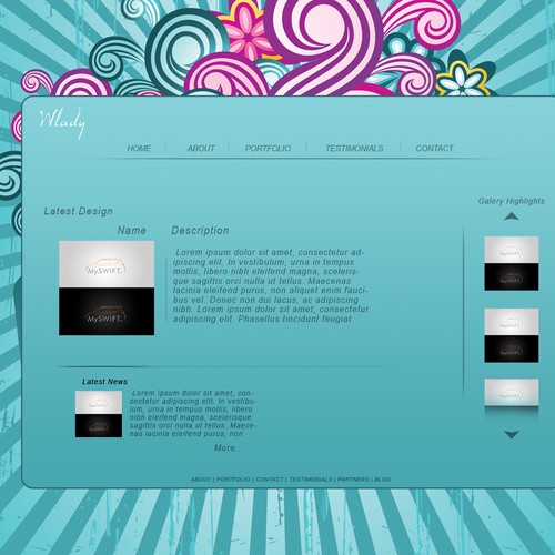 1-3 Page Website Template Design von wlady