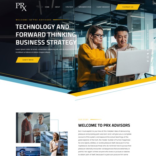 High-End Consulting Website Design Design by Webwooter™