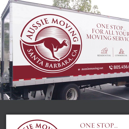 Design Classic Moving Truck artwork for a Santa Barbara Moving Co. Design by GrApHiC cReAtIoN™