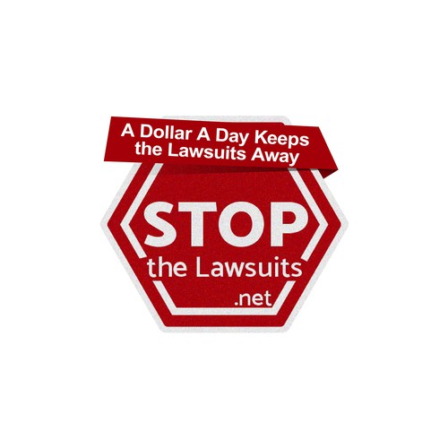 Stop The Lawsuits Design by Hossam Target