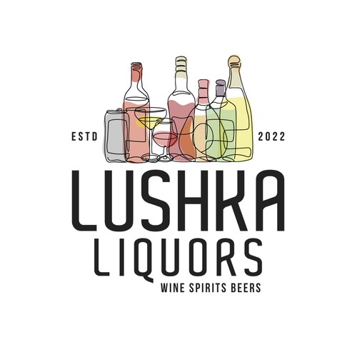 Catchy & Powerful Liquor Store Logo Design by M. Castillo Design