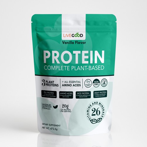 ***GUARANTEED PRIZE*** - LABEL DESIGN for Protein Powder -*****NEW***** Design by Gergana ®