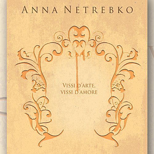 Illustrate a key visual to promote Anna Netrebko’s new album Design by Artrocity