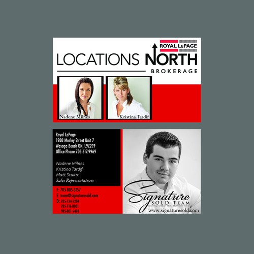 Business Cards for Top Real Estate Team Réalisé par smitty3787