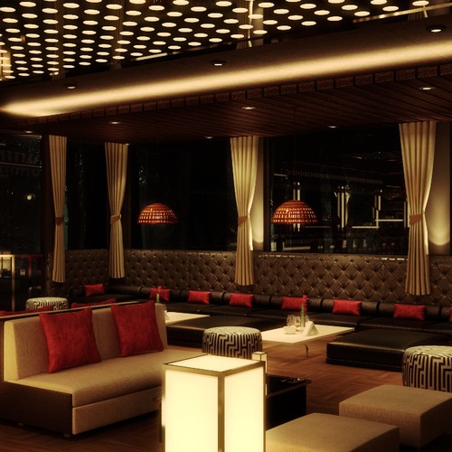 3d realistic interior design for hookah lounge, Other design contest