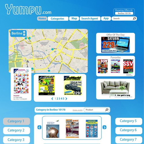 Create the next website design for yumpu.com Webdesign  Design by Toky87