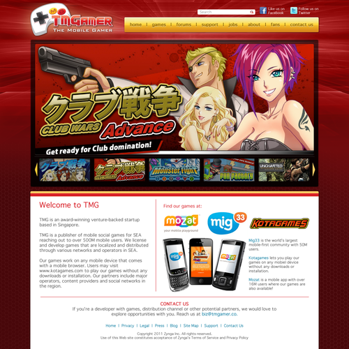 website design for TMGAMER Design por RobbyT