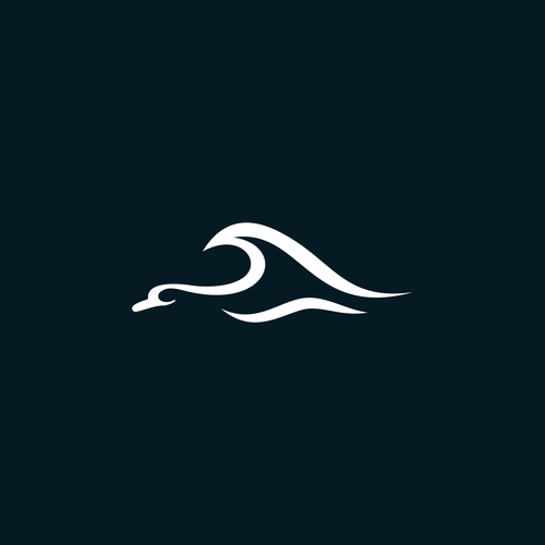 Coastal lifestyle brand featuring a mallard duck and wave, appeal to outdoor enthusiasts and surfers-ontwerp door muuter